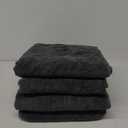 Chakir Turkish Linens | Hotel & Spa Quality 100% Cotton Premium Turkish Towels | Soft & Absorbent (4-Piece Bath Towels, Dark Gray)