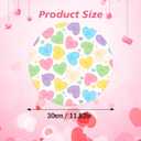 Lucleag 25 PCS Valentines Day Paper Place Mats, Disposable Valentines Heart Placemats Decorative Table Mats for Anniversary Wedding Valentines Day Party Dinner Table Decor, 11.8x11.8 in