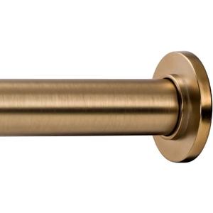 Ivilon Tension Curtain Rod - Spring Tension Rod for Windows or Shower, 36 to 54 Inch. Warm Gold