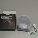 Automatic Soap Dispenser Foam Bathroom: Wall Mount Rechargeable Touchless Adjustable Auto Smart Electric Plastic Black Foaming Soap Dispenser with Clock - Kitchen - Hand Dish Lotion Couple Kids