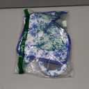 Blue Silicone Oven Mitts Pan Mats Set of 2, Heat Resistant Gloves Potholder with Non-Slip Grips Hanging Loops Pot Holder, Spring Summer for Chef Cooking, Baking, Grilling, BBQ