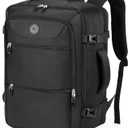 Sowaovut Travel Laptop Backpack, Extra Large Backpacks, Flight Approved Daypack, Business Bag Fit 17.3 inch Laptop for Men Women (Black)