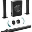 GEOYEAO Sound Bars for TV with Subwoofer, 2.1ch Home Audio Speaker & 3D & 240W Deep Bass Subwoofer Bluetooth 2-in-1 Detachable TV Surround Sound Speaker System