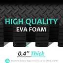 BEAUTYOVO Puzzle Exercise Mat with 12/24/48 Tiles Interlocking Foam Gym Mats, 24'' x 24'' EVA Foam Floor Tiles, Protective Flooring Mats for Gym Equipment
