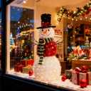 4Ft Outdoor Snowman Lighted for Christmas Yard/Lawn, 150 Lights Foldable Pop-Up Christmas Snowman Waterproof Battery Operated Xmas Decoration Prelit Holiday Porch Ornaments for Indoor/Outdoor