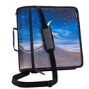 Case-it Mighty Zip Tab Zipper Binder, 3" O-Ring with 5-Color tabbes, Expanding File Folder and Shoulder Strap and Handle, D-146- Desert Night
