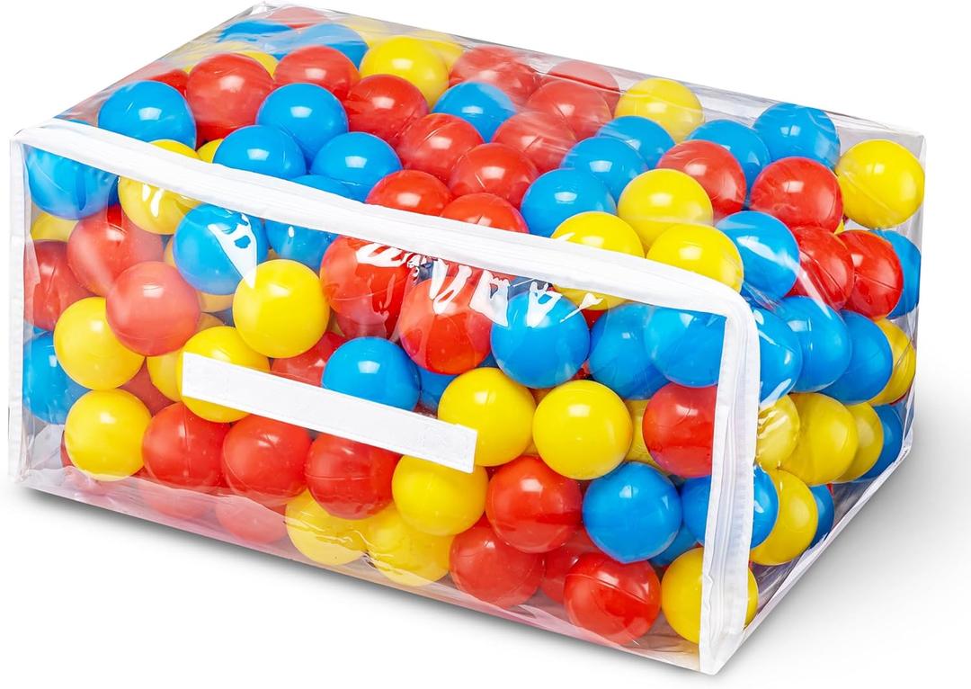 Hovenlay 100 Ball Pit Balls for Kids, Plastic Balls for Ball Pit, Play Balls for Toddlers Babies, Ideal for Ball Pit, Kiddies Pool, Indoor Playpen