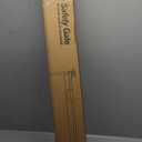 200'' Retractable Baby Gates Extra Wide, 42'' Extra Tall Dog Gate, 16 FT Black Child Pet Safety Fence, Indoor Outdoor Long Mesh Gate with Reinforcement Rods for Stairs, Garage, Decks, Driveway, Patio