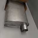 Thrush Muffler Deep Performance Tone Inlet 2.25 Pipe Connection Offset Outlet 2.25 Center