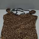 FeelinGirl V Neck Shapewear Bodysuits for Women Sleeveless Lace Body Shaper Tummy Control Thong Bodysuits for Women Leopard XL