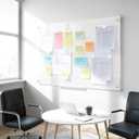 Glass Dry Erase Board, Magnetic Tempered Glass Whiteboard 24" x 18" (2'x1.5'), Ultra White
