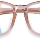 OPTOFENDY Progressive Multifocal Reading Glasses for Women Men, Square Blue Light Blocking Computer Readers, Magnification Strength: 1.0 x