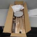 Tessco 4 Sets Gold 7 Arm Floor Candelabra 46.5'' Tall Floor Candle Holders Metal Candle Holders with Acrylic Lampshade Candlestick Centerpiece for Electronic Wedding Home Party Decoration