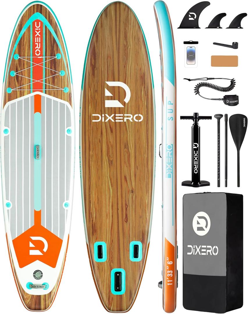 Inflatable Stand Up Paddle Board with SUP Accessories, 11'*33" Inflatable Paddle Boards for Adults & Youth of All Skill Levels