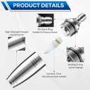 Stainless Steel Pressure Washer Tips Turbo Nozzle 4000 PSI Pressure Washer Rotating Turbo Nozzle, 360 Rotating Pressure Washer Nozzle with 1/4'' Quick Connect, 4.0 GPM 4.0 Orifice