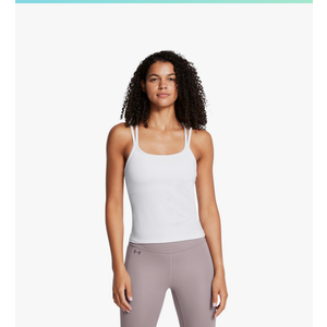 Under Armour Women's Motion Strappy Tank Top ,Small, White