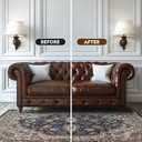 Leather Recoloring Balm Leather Repair Kit for Furniture Leather Dye for Furniture Car Seats Shoes Repair Leather Dye for Scratched and Faded Leather - Dark Gray