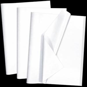 3 x 100 Sheets White Tissue Paper Artdly 14 x 20 Inches Recyclable White Wrapping Paper Bulk for Weddings Birthday DIY Project Festival Wrapping Crafts Decor