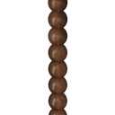 Round Side Table, Small Drink Table for Small Spaces, Pedestal End Table for Living Room, Modern Accent Nightstand with Solid Wood Leg for Bedroom, Corners and Office Brown Color UTBT005F