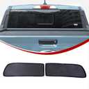 2PCS Car Tail Rear Window Sun Shade Compatible with Ford Maverick 2022 2023 2024 2025 2026 Screen Mesh Sun Visor Protector UV & Heat Block Easy Install, Black
