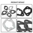 Predator Hemi 212 Carburetor Exhaust Intake Gasket Kit, Small Engine Carb Head Gaskets Material Compatible with 196cc 212cc GX160 GX200 Power Equipment (50Pcs 212cc/GX160 Carb Gasket)