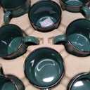 Gifts by Design Set of 16 Ceramic Campfire Mugs – 15 Oz, Green – Coffee & Tea Cups for Home, Work, Travel, Camping – Customizable, Great for DIY, Events, Companies