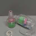 Water Lever Control Valve Transparent Full Automatic Plastic Tower Floating Ball Valve (G1/2 Top Water Inlet) 2-Pack