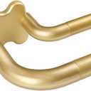 Gold Double Curtain Rod Set, USFOOK Blackout Wrap Around Curtain Rods for Windows 48 to 84 Inch, 6/8 Inch Room Darkening Curtain Rod 32 to 86 Inch, Decorative Double Drapery Rods