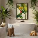 Muzenso Tropical Banana Leaf Wall Art 24x36 Framed Canvas Prints