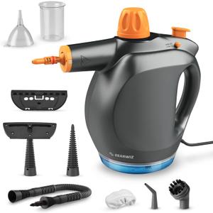 Handheld Steam Cleaner with Detergent Container  1250W High-Pressure Multipurpose Steamer  Continuous Steam Lock, Large Tank, Safety Lock  for Home, Kitchen, Bathroom, Car Cleaning Handheld Steam Cleaner with Detergent Container  1250W High-Pressure Multipurpose Steamer  Continuous Steam Lock, Large Tank, Safety Lock  for Home, Kitchen, Bathroom, Car Cleaning