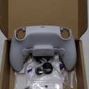 CHARM FOCUS Remap Kit with 2 Back Paddles for PS5 Controller BDM-030/040/050 , DIY PS5 Controller Mod Shell with Back Buttons Support Mapping & Turbo, Swappable Thumbsticks, White