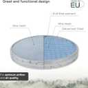 Vent Systems 8" Filter Replacement - Duct Filter - G4 Class Filtration Purifier System with Steel Mesh Screen - Air Vent Filters for Dust Collection/Air Purification - Rigid/Flexible Vent Hose