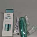 Aquasonic Vibe Series Ultra-Whitening Toothbrush  ADA Accepted Power Toothbrush - 8 Brush Heads & Travel Case  40,000 VPM Motor & Wireless Charging - 4 Modes w Smart Timer  Mint Green Metallic