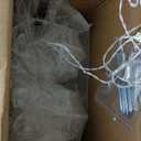 Lulu Home Christmas Yard Decoration, Set of 3 Pre-lit White Reindeer with 265 LEDs White Lights, 3D Light Up Glittered Standing Reindeer Family for Xmas Lighted Holiday Display Indoor Outdoor