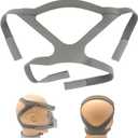 CPAP Mask Headgear Strap, Universal CPAP Headgear Strap for CPAP Mask, Comfortable Durable Stretchy Material, StandardGray (Headgear Only) (Gray, 1PCS)
