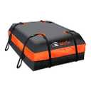 MeeFar Car Roof Bag XBEEK Rooftop top Cargo Carrier Bag Waterproof 15 Cubic feet for All Cars with/Without Rack, Includes AntiSlip Mat, 8 Reinforced Straps, 6 Door Hooks, Luggage Lock