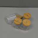 4pcs Storage Dispenser with Lid for Bathroom Cotton Pads Swabs Items Stylish Organizer for Bedroom Office and Bathroom Use Space Saving Design