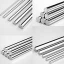 16 inches Long 3/8" Diameter 304 Stainless Steel Solid Round Rod forMetal Solid Shaft Rodsfor DIY Craft & Metal Working - 2pcs