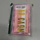 NOVO OVO Medium Sharp Square White French Tip Nail Tips Press on BABY PINK, Extra Thick NEED Builder Gel & Top Coat & Glue, Soft Gel Full Cover False Fake Nail Extension in Salon DIY x 15 Sizes 180 pc