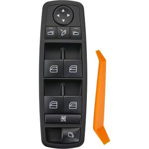 Power Window Switch Fits for Mercedes-Benz W164 W251 GL320, GL350, GL450,R320, R350, R500, R63 AMG.Driver Side Control Door vidrios Master Switch.Replaces A2518300590, 2518300590
