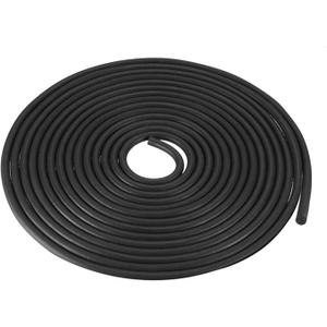 uxcell Foam Rubber Seal Weather Strip 5mm Diameter 5 Meters Long Black