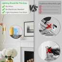 GLOTHOR Battery Operated Wall Sconce Set of Two, Dimmable Modern LED Rechargeable Wall Light with Remote Control, Wall Decor for Living Room