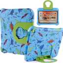 Dinosaur Fire HD 10 2021 2023 Tablet Case Kids Pro Tablet Cover for Boy Girl EVA Kid-Proof case with Stand Handle Shockproof Kid-Friendly Durable Case (KL)