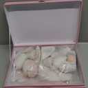 Porcelain Tea Set for Girls, Tea Party Set for Little Girls, Kids Tea Set Kitchen Pretend Play, Princess Tea Time Playset with Teapot Cups Carry Case, Toddler Girl Toys Birthday Gifts Age 3+