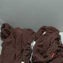 Dark Brown Chair Back Covers Set of 4, Solid Brown Color Burlap Removable Washable Chair Covers for Dining Chairs, Modern Farmhouse Decorative Dining Room Chairs Cover for Party Home Hotel Wedding