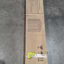 Ritsu Outdoor Storage Shed, Outdoor Garden Shed for Bike, Trash Can, Machine, Galvanized Steel, Outdoor Shed with Lockable Door for Backyard, Patio, Lawn (6.5x4.2ft, Black)