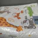 Premium Foam Baby Play Mat 50" x 50"  Removable & Machine Washable Cover, Extra Thick Padding Playpen Mat, Non-Slip Crawling Mat, Easy to Clean for Infants, Toddlers & Babies (Alphabet Zoo)