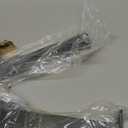 6 Pack - 16 inch Black Hidden L Shelf Bracket (1/5 Inch Thicked) Iron Floating Shelf Brackets Rustic Industrial Metal Brackets for Shelf Support