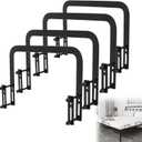 Rioychan Mattress Slide Stopper Keep Bed from Sliding, Non-Slip Mattress Holder Gripper Retainer Bart o Prevent Sliding for Metal Bed Frame - 4 PCS