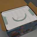 6 in 1 Montessori Baby Toy for Toddlers, Infant Teething Babies Stacking Blocks Rings Pull String Toy Suction Cup Spinner Toy Matching Eggs Shape Sorter Sensory Bin (Colourful)